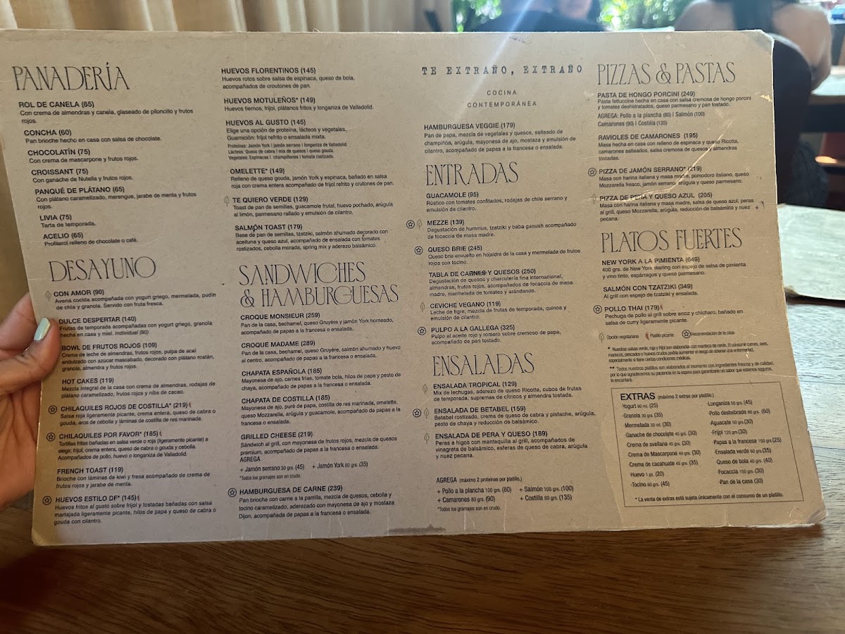 Te Extraño, Extraño - Temozón Menu - Image 2