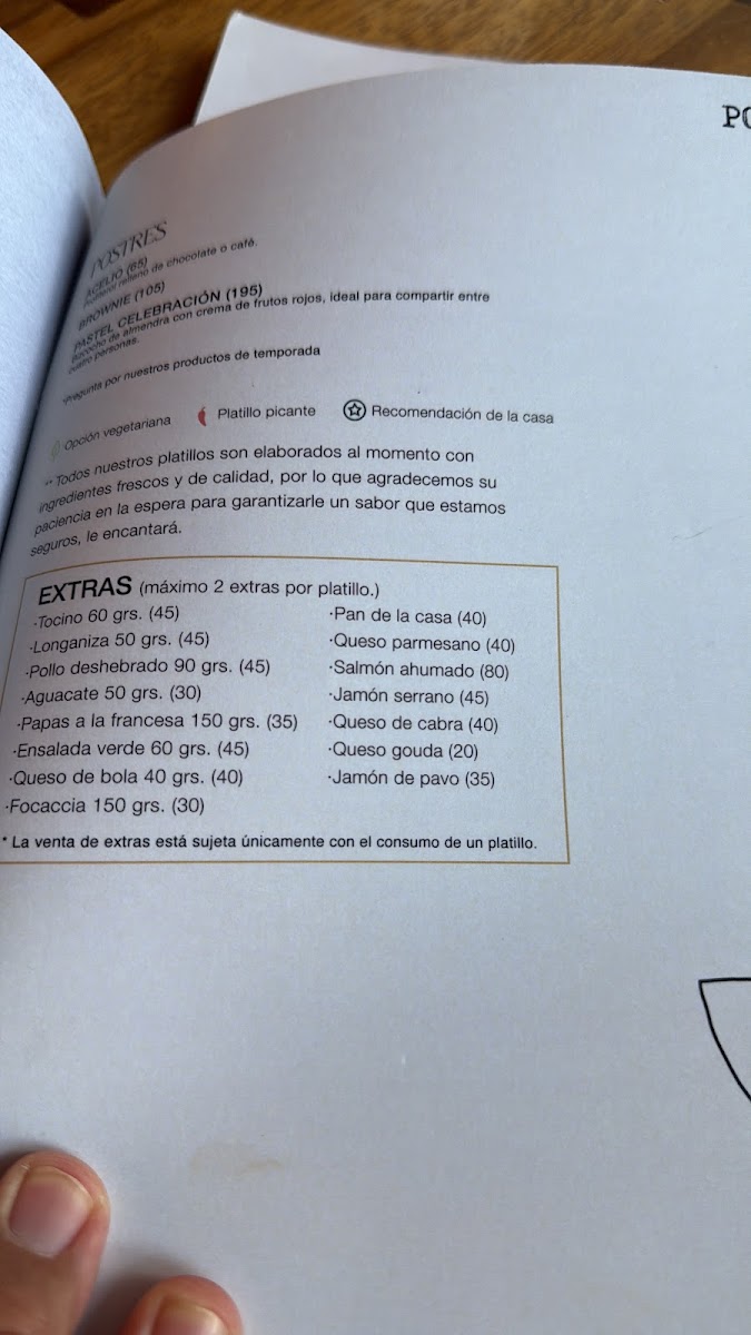 Te Extraño, Extraño - Temozón Menu - Image 6